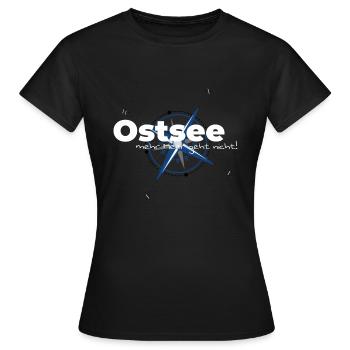 Baltic Sea - more sea is not! - Women's T-Shirt - black - Front - AI Model Female 172 dark (172cm)