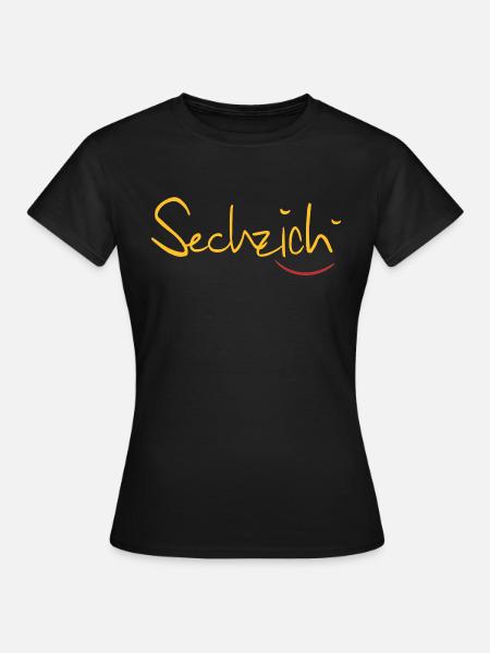 sechzich - Frauen T-Shirt - Schwarz