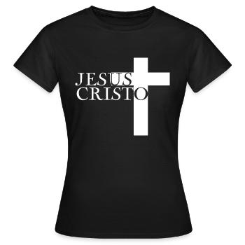 Jesus Christ God God - Women's T-Shirt - black - Front - AI Model Female 172 dark (172cm)