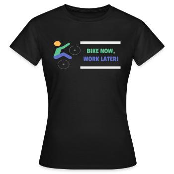 bicyclette - T-shirt Femme - noir - Devant - AI Model Female 172 dark (172cm)