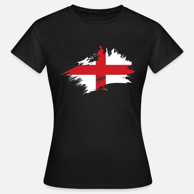 Drapeau Angleterre Drapeau anglais Anglais Anglais - T-shirt Femme - noir
