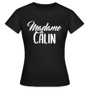 Madame Câlin Blanc - Frauen T-Shirt - Schwarz - Vorne - AI Model Female 172 dark (172cm)