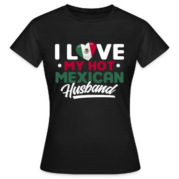 Fier mexicain Mexique Mexicain Cadeau Mexicain - T-shirt Femme - noir - Devant - AI Model Female 172 dark (172cm)