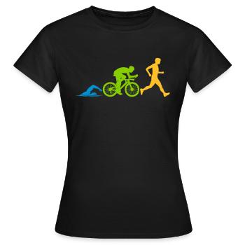 Sport Triathlon Competition - Women's T-Shirt - black - Front - AI Model Female 172 dark (172cm)
