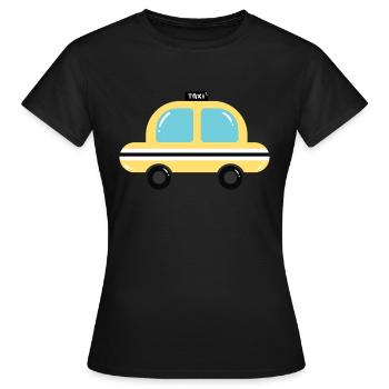 Taxi - Frauen T-Shirt - Schwarz - Vorne - AI Model Female 172 dark (172cm)