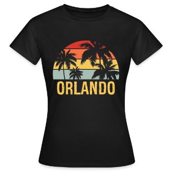 Orlando Florida - Frauen T-Shirt - Schwarz - Vorne - AI Model Female 172 dark (172cm)