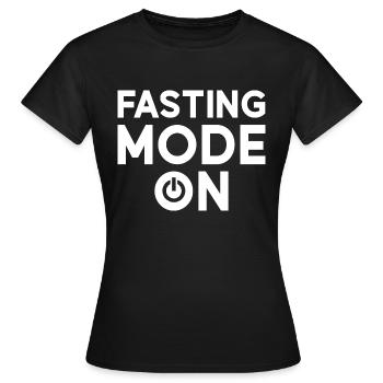 Fastenmodus An Ramadan - Frauen T-Shirt - Schwarz - Vorne - AI Model Female 172 dark (172cm)