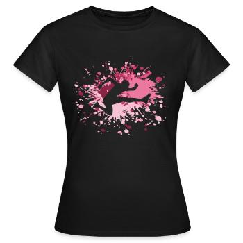 Athlétisme Athlétisme Hurdling Color Splash - T-shirt Femme - noir - Devant - AI Model Female 172 dark (172cm)