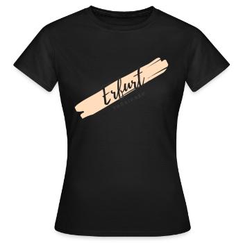 Erfurt - Frauen T-Shirt - Schwarz - Vorne - AI Model Female 172 dark (172cm)
