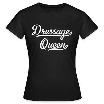 Dressur - Frauen T-Shirt - Schwarz - Vorne - AI Model Female 172 dark (172cm)