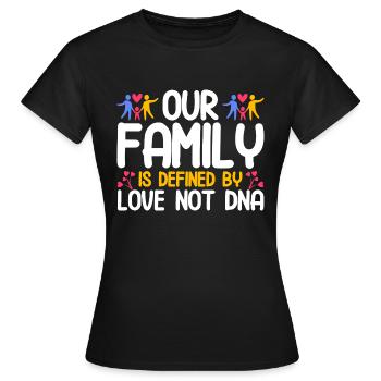 Adoption Foster Parents Adoptive Parents Gift - Women's T-Shirt - black - Front - AI Model Female 172 dark (172cm)