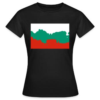 Bulgarie - T-shirt Femme - noir - Devant - AI Model Female 172 dark (172cm)