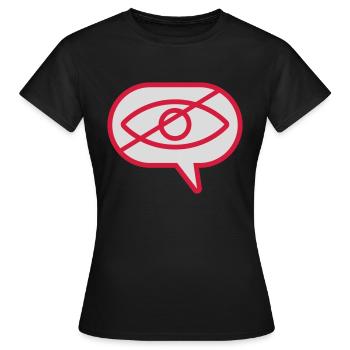 Do not see visual eye - Women's T-Shirt - black - Front - AI Model Female 172 dark (172cm)