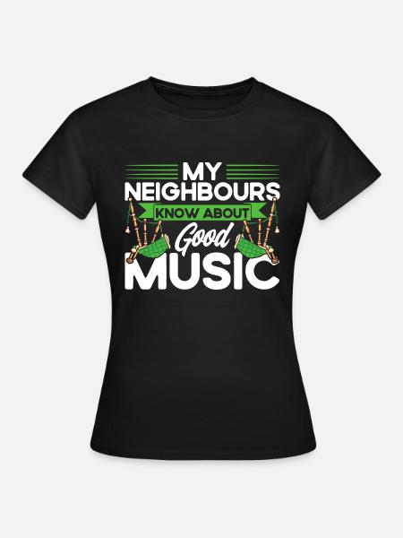 Dudelsack Dudelsäcke Dudelsackspieler Geschenk - Frauen T-Shirt - Schwarz