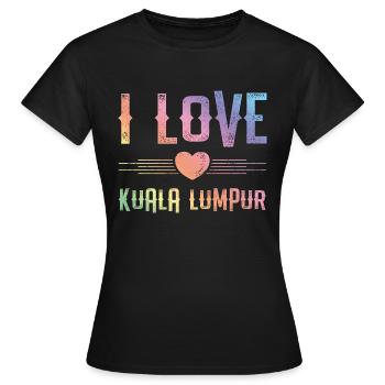 I Love Kuala Lumpur - Frauen T-Shirt - Schwarz - Vorne - AI Model Female 172 dark (172cm)