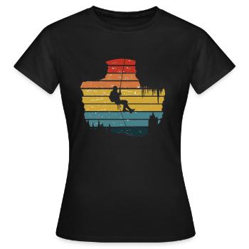 Caving cave caving - Women's T-Shirt - black - Front - AI Model Female 172 dark (172cm)