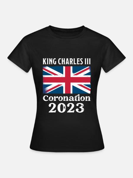 Couronnement 2023 King Charles III - T-shirt Femme - noir