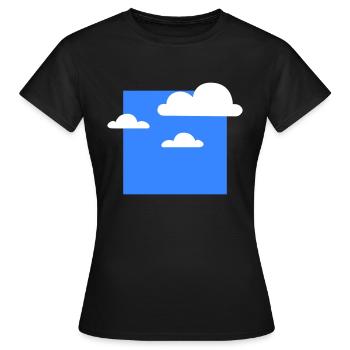 Clouds in heaven - Frauen T-Shirt - Schwarz - Vorne - AI Model Female 172 dark (172cm)