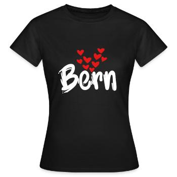 Bern - Frauen T-Shirt - Schwarz - Vorne - AI Model Female 172 dark (172cm)