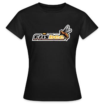 Ultimate FrisBEE - Frauen T-Shirt - Schwarz - Vorne - AI Model Female 172 dark (172cm)