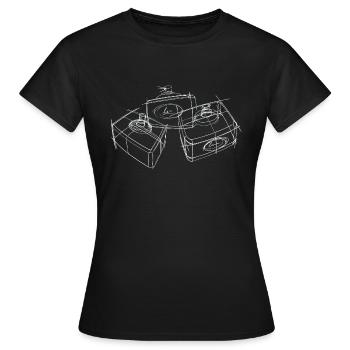 Parfum - T-shirt Femme - noir - Devant - AI Model Female 172 dark (172cm)