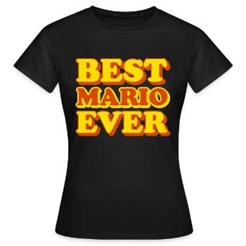 Funny gift with first name Mario - Women's T-Shirt - black - Front - AI Model Female 172 dark (172cm)