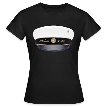 Remise des diplômes de la classe 2024 Fête de remise des diplômes du lycée - T-shirt Femme - noir - Devant - AI Model Female 172 dark (172cm)