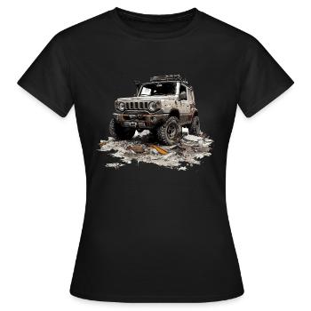4x4 Tout-terrain Tout-terrain Jimny - T-shirt Femme - noir - Devant - AI Model Female 172 dark (172cm)