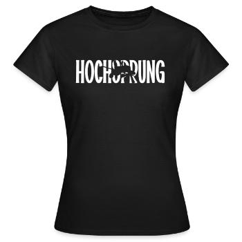 Saut en hauteur - T-shirt Femme - noir - Devant - AI Model Female 172 dark (172cm)