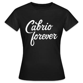 Empreinte cabriolet toujours grand dicton cabriolet - T-shirt Femme - noir - Devant - AI Model Female 172 dark (172cm)