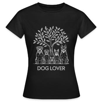 Hundefreund - Frauen T-Shirt - Schwarz - Vorne - AI Model Female 172 dark (172cm)