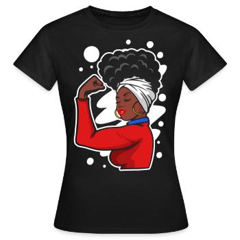 SISTER - T-shirt Femme - noir - Devant - AI Model Female 172 dark (172cm)
