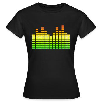 Equalizer - Frauen T-Shirt - Schwarz - Vorne - AI Model Female 172 dark (172cm)
