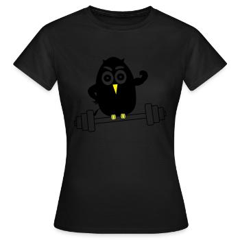vogel Bodybuilding - T-shirt Femme - noir - Devant - AI Model Female 172 dark (172cm)