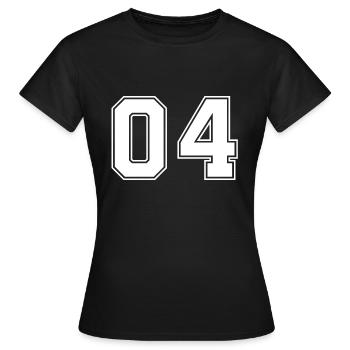 04 American Football trikot jersey Trikot - Frauen T-Shirt - Schwarz - Vorne - AI Model Female 172 dark (172cm)