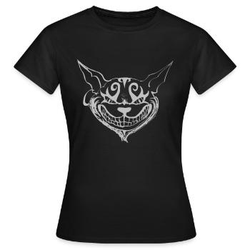 Chat grincheux - T-shirt Femme - noir - Devant - AI Model Female 172 dark (172cm)