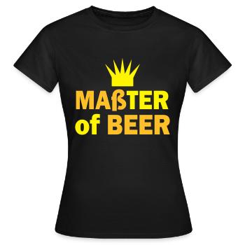 maß bier - Frauen T-Shirt - Schwarz - Vorne - AI Model Female 172 dark (172cm)