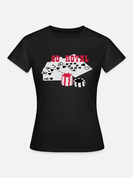 Royal Flush GO ROYAL - Frauen T-Shirt - Schwarz