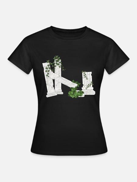 Column ancient - Frauen T-Shirt - Schwarz