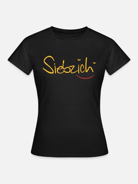 siebzich - Frauen T-Shirt - Schwarz
