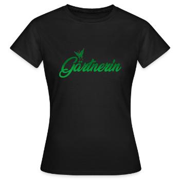 gärtnerin garten hobbygärtner - Frauen T-Shirt - Schwarz - Vorne - AI Model Female 172 dark (172cm)