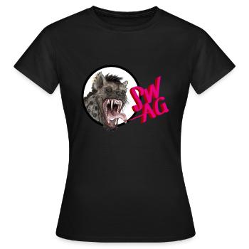 swag hyène - T-shirt Femme - noir - Devant - AI Model Female 172 dark (172cm)