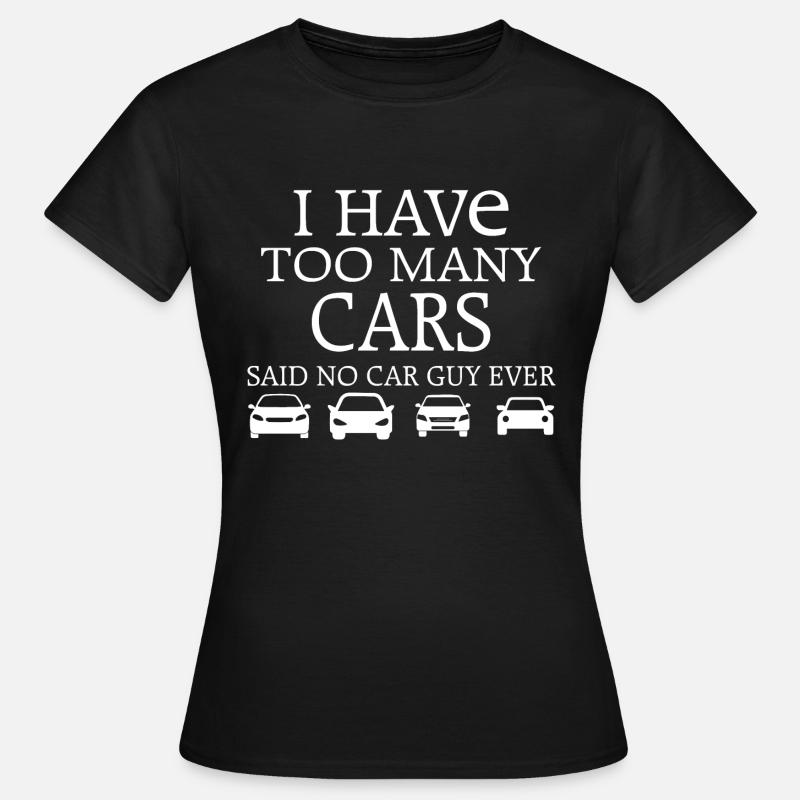 Car Auto - Dame-T-shirt - sort