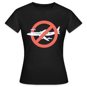 Contre les vols Protection de l’environnement Protection de la nature Changement climatique - T-shirt Femme - noir - Devant - AI Model Female 172 dark (172cm)