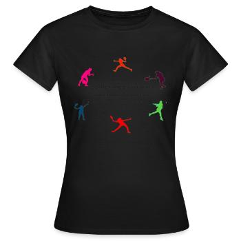 SOMETIMES YOU LOSE, BUT YOU ALWAYS LEARN - T-shirt Femme - noir - Devant - AI Model Female 172 dark (172cm)