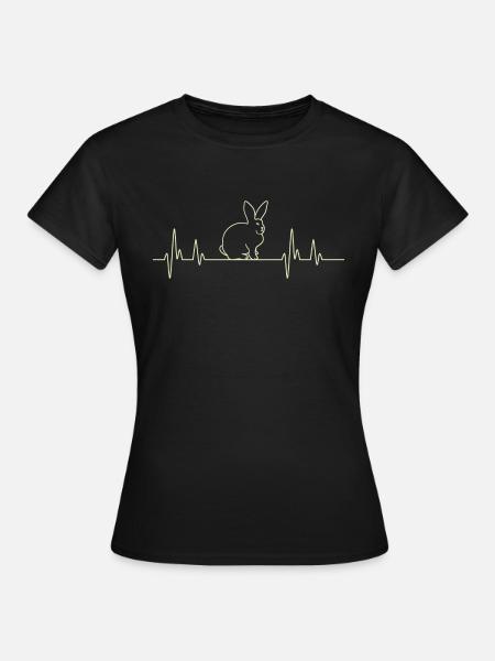 Hase Heartbeat - T-shirt dam - svart