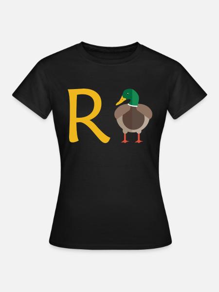 Rente Ente Ruhestand Pension Frührente Geschenk - Frauen T-Shirt - Schwarz