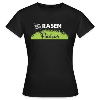 Der Rasenflüsterer Rasen Flüsterer Gärtner - Frauen T-Shirt - Schwarz - Vorne - AI Model Female 172 dark (172cm)