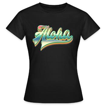 Aloha Fun Cadeau - T-shirt Femme - noir - Devant - AI Model Female 172 dark (172cm)