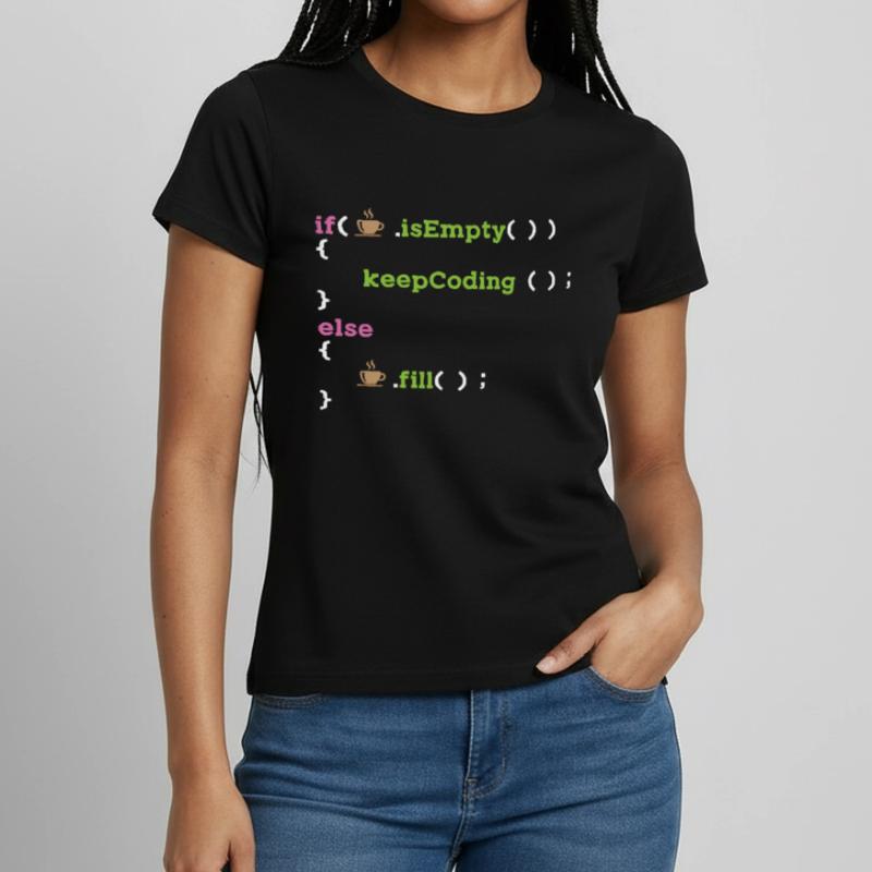 Codeur Programmeur Logiciel Codage Nerd T-shirt Femme